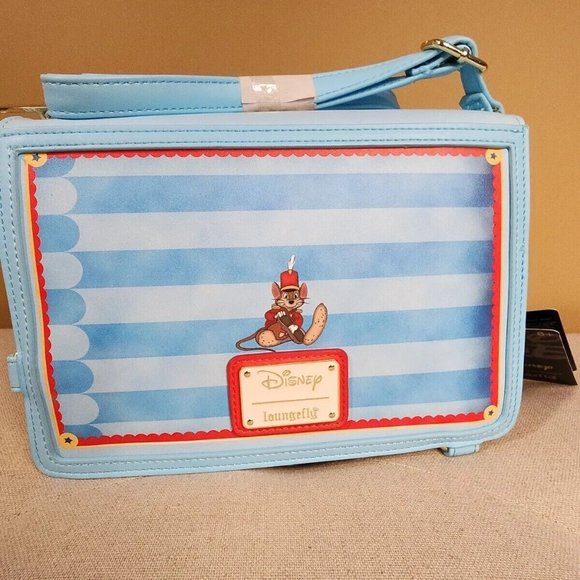 Loungefly Disney Dumbo Story Book Convertible Backpack Crossbody Bag NEW main image 12